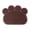 Brown, variant on PVC Pet Dog Cat Puppy Kitten Dish Bowl Food Water Feeding Placemat, Non-Slip Cat Litter Mat Paw Shape