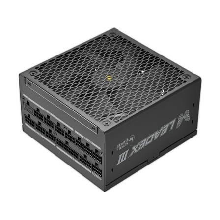 Super Flower Leadex III ATX 3.1 850W, Cybenetics Gold, 80  Gold, 10 Years Warranty, ECO Semi-Fanless Mode, FDB Fan With Copper Shaft, Full Modular Power Supply, SF-850F14GE, Black