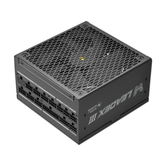 Super Flower Leadex III ATX 3.1 850W, Cybenetics Gold, 80  Gold, 10 Years Warranty, ECO Semi-Fanless Mode, FDB Fan With Copper Shaft, Full Modular Power Supply, SF-850F14GE, Black