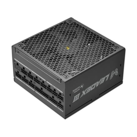 Super Flower Leadex III ATX 3.1 750W Cybenetics Platinum Certified, 80+ Gold, 10 Years Warranty, ECO Semi-Fanless Mode, FDB Fan With Copper Shaft, Full Modular Power Supply, SF-750F14GE, Black