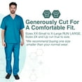 thumbnail image 6 of M&M SCRUBS Men Scrub Set, Men Medical Uniforms 102 (Teal, XXX-Large), 6 of 7