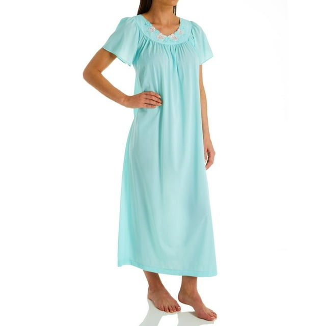 Robe de Soirée 53 Pouces pour Femmes Shadowline 32280 Petals (SeaFoam 2X)