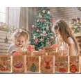 thumbnail image 3 of sacs Cadeaux De Nol,12 Pice Sac Cadeau Noel En Papier Kraft Pochette Cadeau Noel Reutilizable Sac Papier Cadeau Noel Avec Poigne Pochettes De Nol, 3 of 5