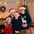 thumbnail image 5 of Behome 2 Pack Christmas Hat, Unisex Velvet Santa Hat for Adults, Thicken Fur Xmas Hat for New Year Festive Party, 5 of 6