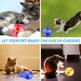 thumbnail image 4 of BESTSKY 6 Pcs Light Up Cat Balls Led Motion Activated Cat Ball Interactive Toys for Kitten and Dog Pet Activity, 4 of 7