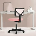 thumbnail image 7 of LIFERECORD Mesh Office Desk Chair with Ergonomic Low-Back, Armless Design, Rolling Swivel Chair with Wheels, Pink, 7 of 7