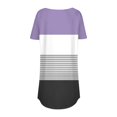 thumbnail image 4 of Womens Fall Tops Women's Fashion Casual Round Neck Retro Printed Short Sleeve Pullover T-Shirt Top, 4 of 4