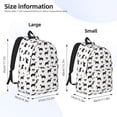 thumbnail image 3 of Lsque Border Collie Dog Pattern Canvas Daypack, Durable Backpack, High-quality Versatile Backpack,Vintage Compact Backpack-Medium, 3 of 6