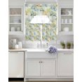 thumbnail image 3 of Watercolor Forest Colorful Swag Kitchen Curtains Sets for Windows 24 Inch Length, Abstract Art Modern Trees Short Window Curtain Panels Swags Valances and Tiers 3 Piece Set for Cafe/Dining Room, 3 of 5