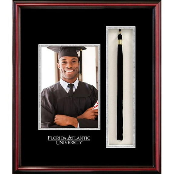 Campus Images FL9865x7PTPC 5 x 7 in. Florida Atlantic University Portrait Frame with Tassel Box Petite Cherry