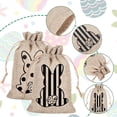 thumbnail image 4 of HaCpiu Easter Bunny Burlap Bags, Reusable Easter Rabbit Drawstring Pouch, Ideal for Easter Egg Hunt, Candy Storage, Spring Party Supplies & Festive Decor, 4 of 13