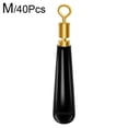 thumbnail image 1 of 40Pcs Fishing Float Copper Head Rotatable Rubber Drift Bobber Tackle Accessories Connector, 1 of 8