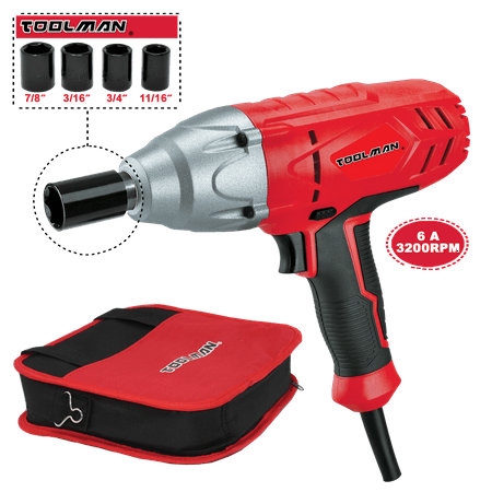- Electric Corded Impact Wrench Set with Sockets Driver High Torque