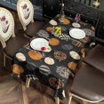 thumbnail image 2 of Halloween Patterned Pumpkins Rectangle Tablecloth 60"x120",Waterproof Polyester Rectangle Table Cloth, Wipeable Spillproof Polyester Tablecloth for Dining, Camping, Indoor and Outdoor, 2 of 6
