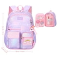 thumbnail image 1 of Sac d'École Primaire Rose Dégradé Multi-Poches Résistant à l'Eau Équipement de Camping et Randonnée, 1 of 10