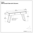 thumbnail image 7 of Simpli Home Lowry SOLID MANGO WOOD 60 inch Wide Modern Industrial Console Sofa Table in Natural, 7 of 7