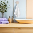 thumbnail image 4 of CATIEBYE 4Pcs Strong Suction Cup Hooks White Multipurpose for Glass Tiles Mirrors Bathroom Use, 4 of 8