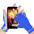 thumbnail image 4 of Guantes de ciclismo unisex de medio dedo de tela transpirable de alta elasticidad para exteriores (azul XL), 4 of 10