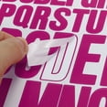 thumbnail image 4 of Calcomanías de Letras Uxcell 1 pulgada 2 pulgadas, 12 Hojas de Calcomanías de Letras Adhesivas de Vinilo, Rojo Rosa, 4 of 6