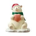 thumbnail image 2 of Estatuilla de de Navidad de Papá Noel, decoración de mesa, ilustraciones decorativas, pequeñas decoraciones para es de Navidad para fiestas oso, 2 of 8