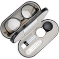 thumbnail image 1 of Étui à Lentilles de Contact Portable Double Face 2 en 1 et Étui à Lunettes, Design Double Usage avec Miroir Intégré, Pince et Bouteille de Solution Incluse pour Kit de Voyage, 1 of 7