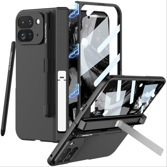 Funda NINKI para Google Pixel 9 Pro Fold con lápiz capacitivo negro