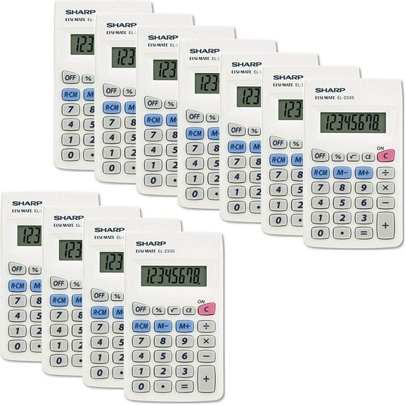 Sharp EL233SB Standard Function Calculator 11/Pack