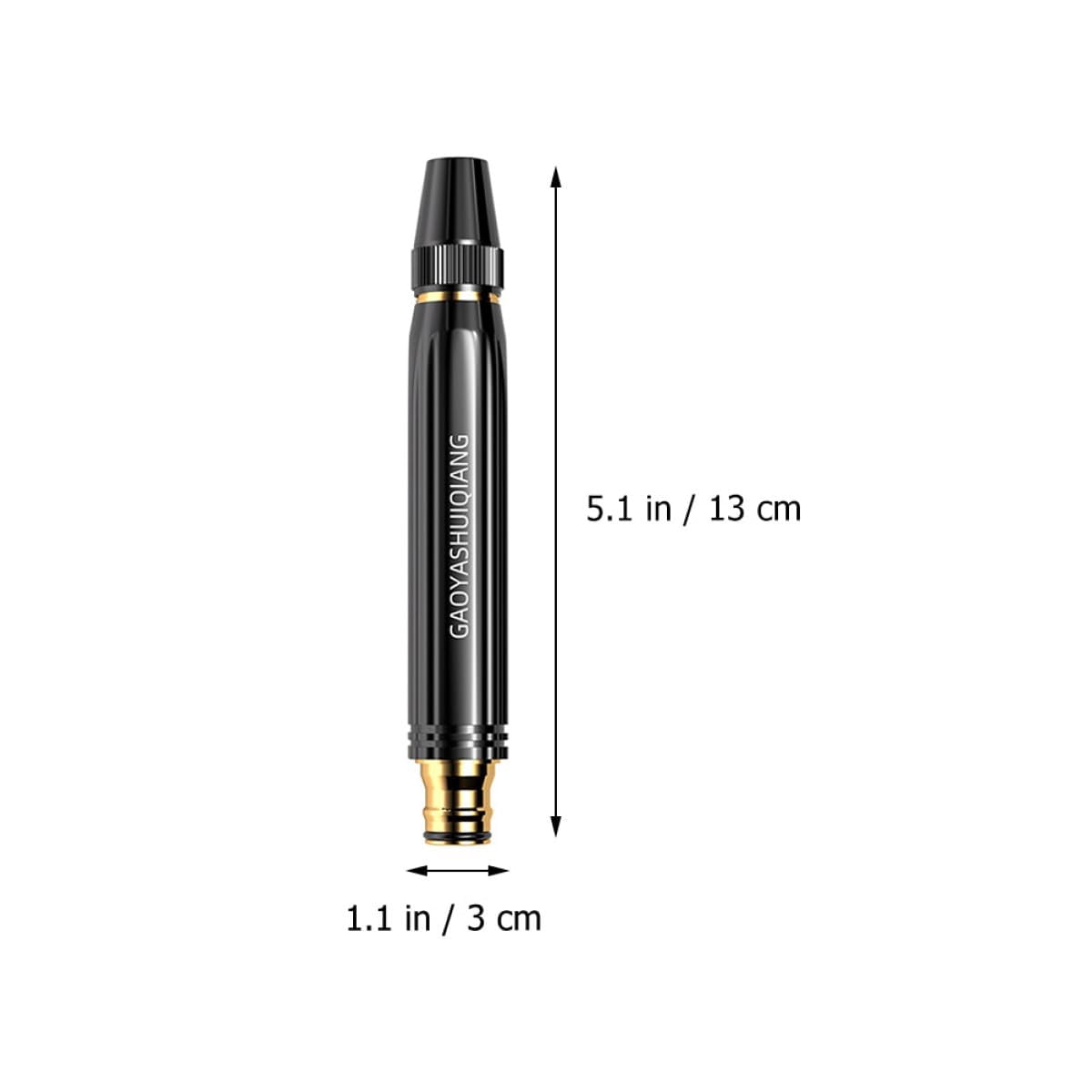 High Pressure Power Washer Nozzle with Metal Connector Set, Garden Hose Sprayer for Car Washing & Outdoor Cleaning, Sturdy Watering & Pressure Cleaning Accessory (3PCS)