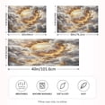 thumbnail image 4 of Haosy Satin Pillowcase for Hair and Skin Standard Cooling Silk Pillow Case with Envelope Closure Golden Light in Clouds 20"x40", 4 of 9