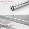 thumbnail image 5 of Foldable Toilet Grab Bar 265 Lbs Bearing Weight Non-slip Folding Handicap Grab Bars Bathroom Wall Mounted Stainless Steel Flip-up Safety Rails for Elderly Pregnant Women Patients, 5 of 9