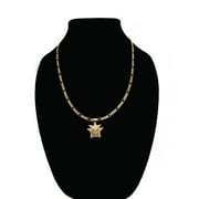 ARTISAN JEWELER 14k Bonded Gold Figaro Chain with Genger Pokemon Pendant, Best Unisex Christmas Gift for Women, Men, Mother, Father, Girlfriend, Boyfriend, Her, Him, 14k Necklace with Charm, Best jewelry Gifts