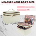 thumbnail image 3 of Bolsa de maquillaje BAFAMYE de doble capa, 8,8 L, para mujer de viaje, color beige, 3 of 7