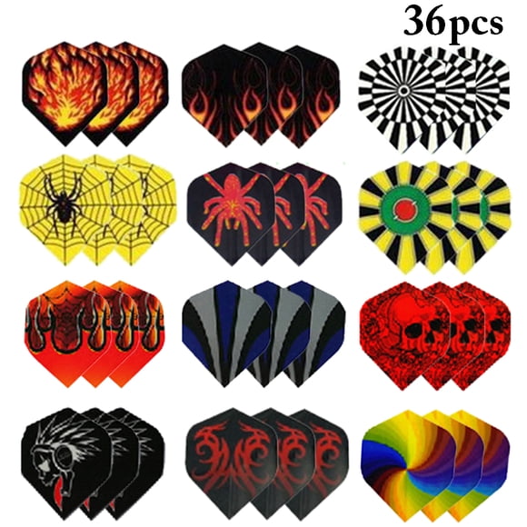 Bangcool 36 Pcs Accessoires de Fléchettes Créatifs en Plastique pour Ailes