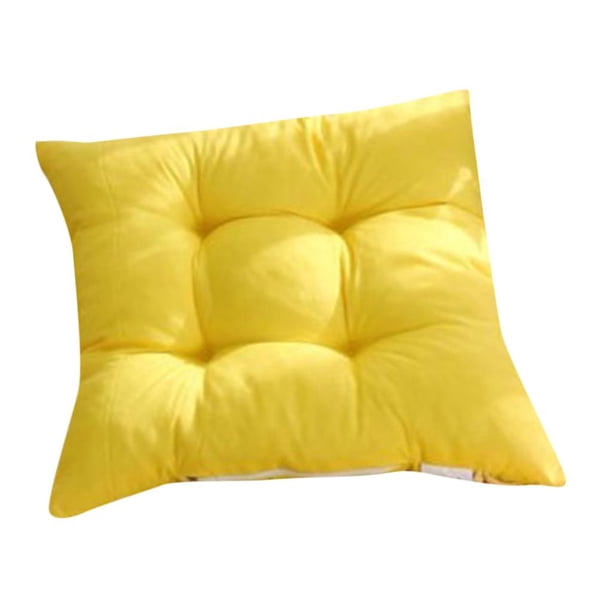 Sillas de comedor de 16x16 "Sillas de oficina Cojines de asiento 14 colores para elegir regalos Amarillo Colco Cojín para silla de comedor de oficina
