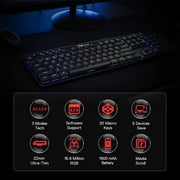 Redragon K618 RGB Wireless Mechanical Keyboard, Black