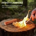 thumbnail image 5 of High-resin wood fire starter, 2-pack, waterproof natural tinder, compatible with flint, ideal equipment for hiking, camping, wilderness survival, and emergency supplies., 5 of 6