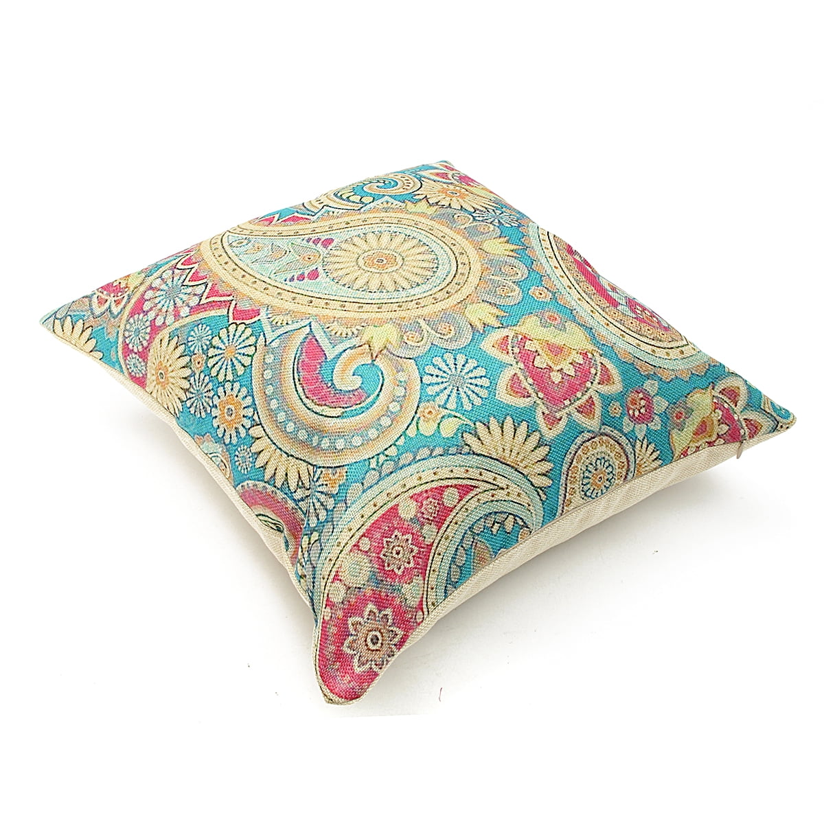 Bohemia Paisley Decorative Throw Pillow Case Cushion Cover 18''x18