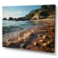 thumbnail image 2 of Designart "Rocky Beach Tides Beauty I" Nautical & Beach Wall Art Living Room, 2 of 5