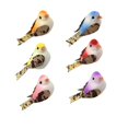 thumbnail image 7 of Ksopiavobs 12pcs Mini Red Artificial Birds for Crafts Christmas Tree Decoration Realistic Miniature Mushroom Foam Bird Ornaments Metal Clip 5cm/2inch, 7 of 7