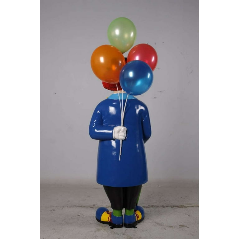 Clown Statue with Balloon Holder Clown Statue with Balloon Holder : Life  size statues, Life Size Statues, fiberglass