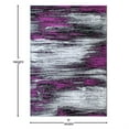 thumbnail image 4 of Flash Furniture Rylan Rectangular Contemporary Grey, Purple Area Rug, 5' x 7', 4 of 7