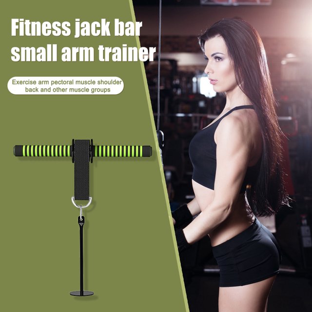 Entrenador De Rodillos De Antebrazo Barra de entrenamiento con rodillo para antebrazo y muñeca, equipo de fitness portátil (correa enrollable verde)