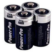 Dakota Alert CR123A 3V Lithium Batteries, 4Pack