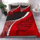 thumbnail image 1 of Juego de cama Paua Shell Maori Silver Fern, Rojo, 1 of 6