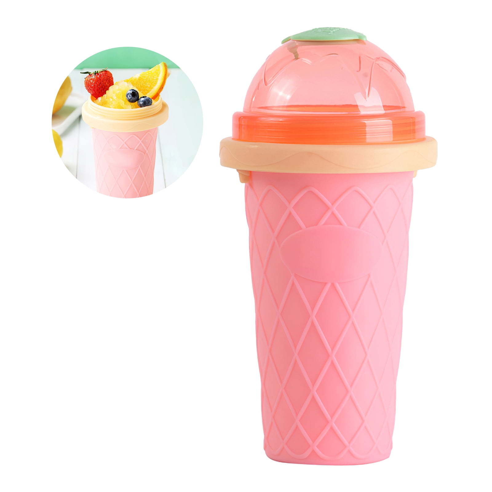 Silicone Slushy Cup Frozen ICY Smoothie Smoothie Quickly Maker Squeeze Cup Cooler Smoothie Cup Pinch Into Ice Slushy Ice Cup