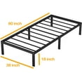 thumbnail image 5 of Eavesince Bed Frames 18 in Heavy Duty Standard Bed Frames, Twin-XL, 5 of 7