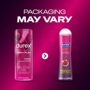 Durex Juicy Play Water Based Lube for Sex, Personal Flavored Lubricant, Cherry, 3.38 fl oz