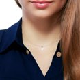 thumbnail image 3 of White Topaz Solitaire Pendant In 14k Rose Gold, 3 of 4