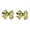 Green Yellow, variant on CZ Princess Cut Bowknot Stud Earrings for Women Gold-Toned Cubic Zirconia Red Green Checker Bow Studs Earring Small Cartilage Tragus Piercing Vintage Halloween Christmas Jewelry