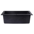 thumbnail image 3 of Pemberly Row Black 24" Drop-In Single Bowl Granite Composite Kitchen Sink, 3 of 9